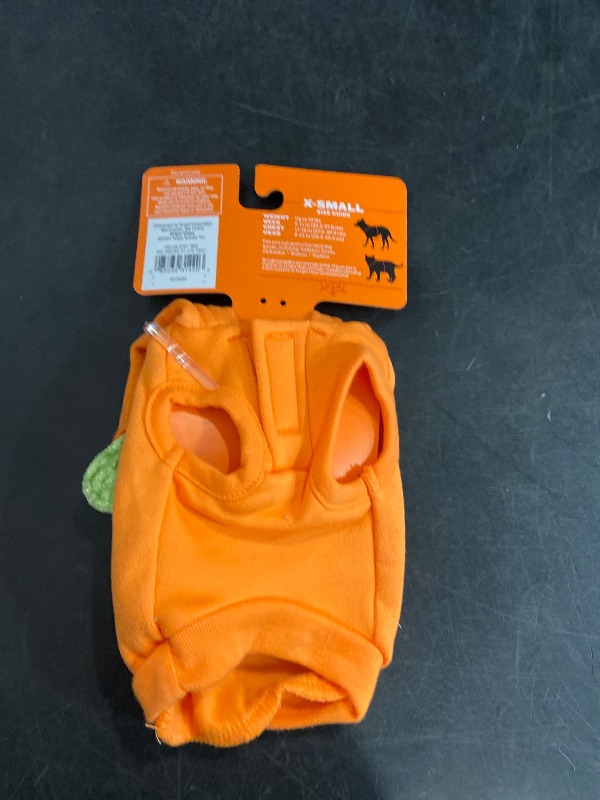 Photo 1 of XS- Reflective Halloween Jack-O'-Lantern Pumpkin Hoodie Dog and Cat Costume