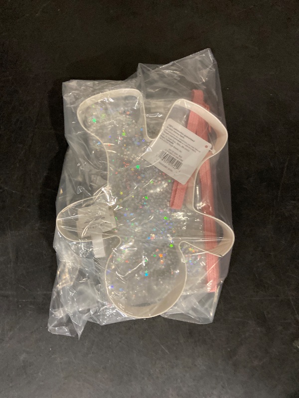 Photo 1 of Gingerbread Cookie Cutter White / glitter pouch