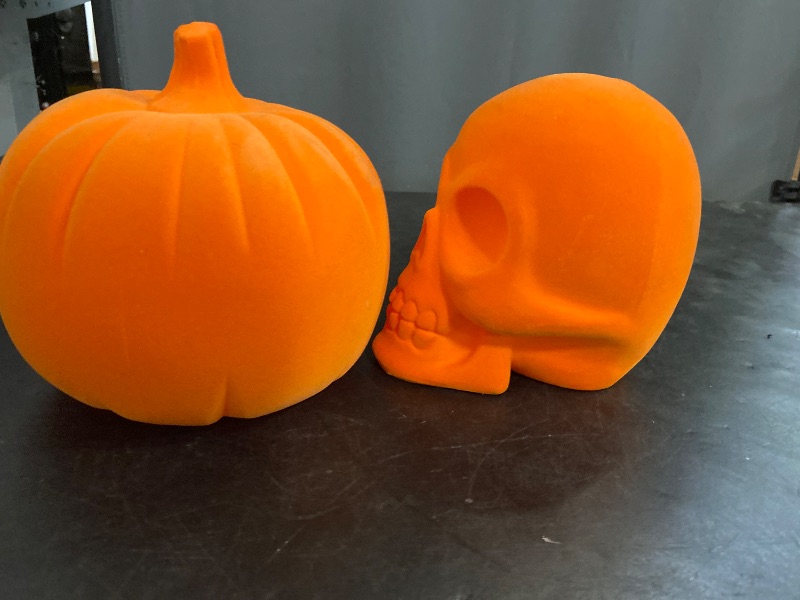 Photo 1 of 7.5” Height - Halloween/Fall Pumpkin / Skull