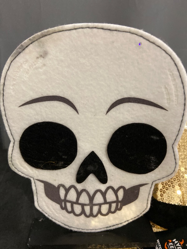 Photo 1 of felt skull/ witch hat