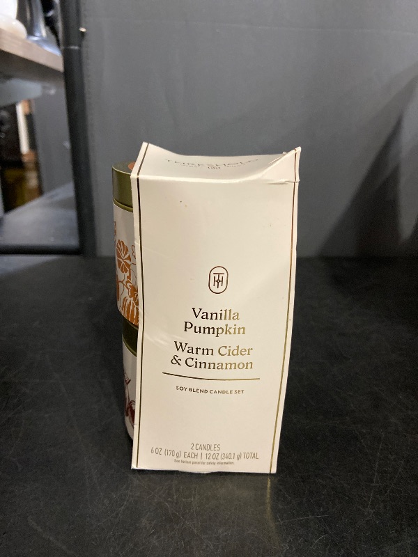 Photo 1 of Threshold Vanilla Pumpkin Warm Cider Cinnamon Soy Blend Candle