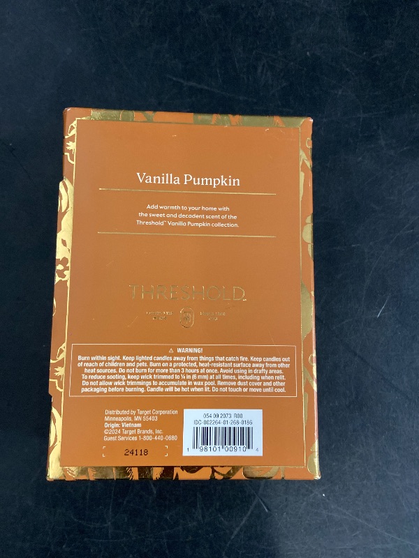 Photo 1 of Vanilla Pumpkin Scented Pillar Candles