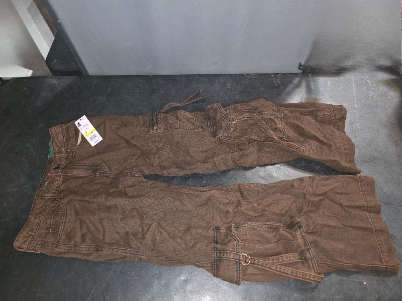 Photo 1 of S 6 Women's Mid-Rise Wide Leg Cargo Baggy Pants - Wild Fable™ Brown