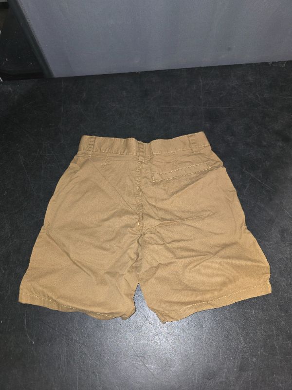 Photo 1 of  S8 Boys' Flat Front 'at the Knee' Chino Shorts - Cat & Jack™ Brown 8: Adjustable Waistband, Side Pockets