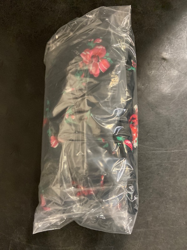 Photo 1 of L Plus Girls' Long Sleeve 'Floral' Woven Dress Black