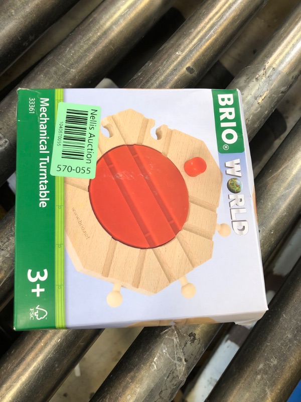 Photo 1 of BRIO World - 33361 Mechanical Turntable | Engaging Train Toy Accessory for Creative Play | Safe for Kids Ages 3 and Up | Compatible with BRIO Railway Toys