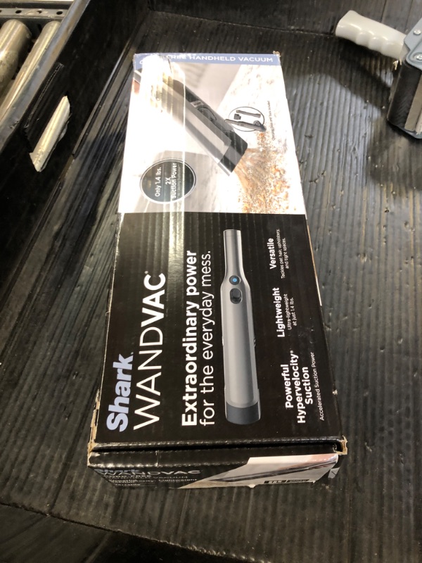Photo 1 of Shark WV201 WANDVAC Handheld Vacuum, Lightweight at 1.4 Pounds with Powerful Suction, Charging Dock, Single Touch Empty and Detachable Dust Cup,Graphite, Slate