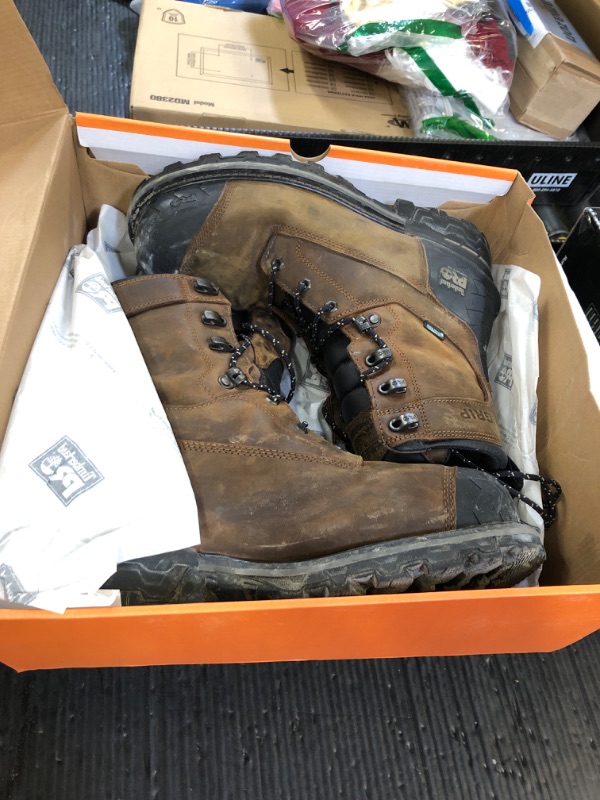 Photo 1 of Timberland PRO Men's Boondock HD 8 Inch Composite Safety Toe Waterproof Industrial Work Boot, Distressed Brown-2024 New, 11.5 Wide