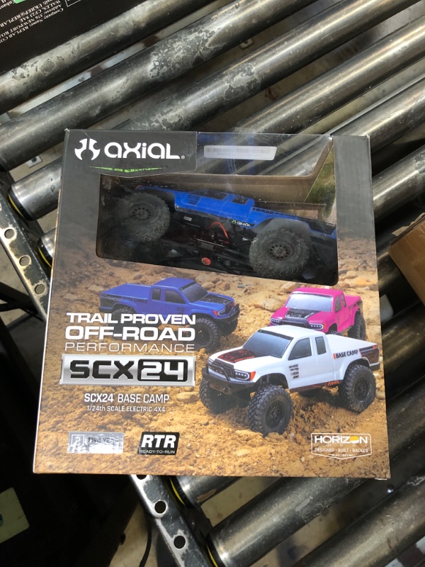 Photo 1 of Axial RC Truck 1/24 SCX24 Base Camp 4x4 Rock Crawler Brushed RTR (Everything Needed to Run is Included) - Blue, AXI-1219T2