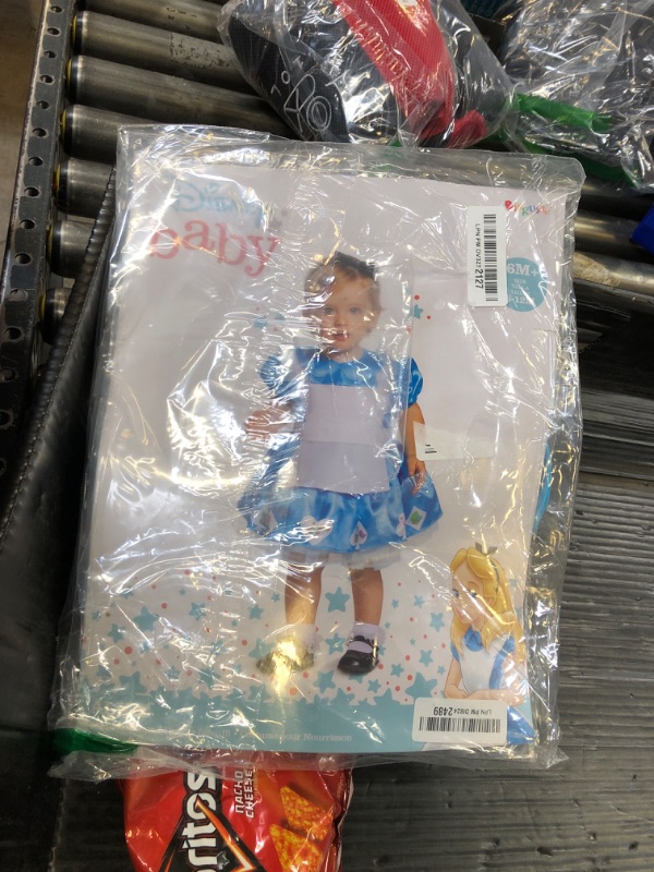 Photo 1 of Disguise Baby Girls' Disney Alice in Wonderland Infant Costume, Blue & White, 6-12 Month