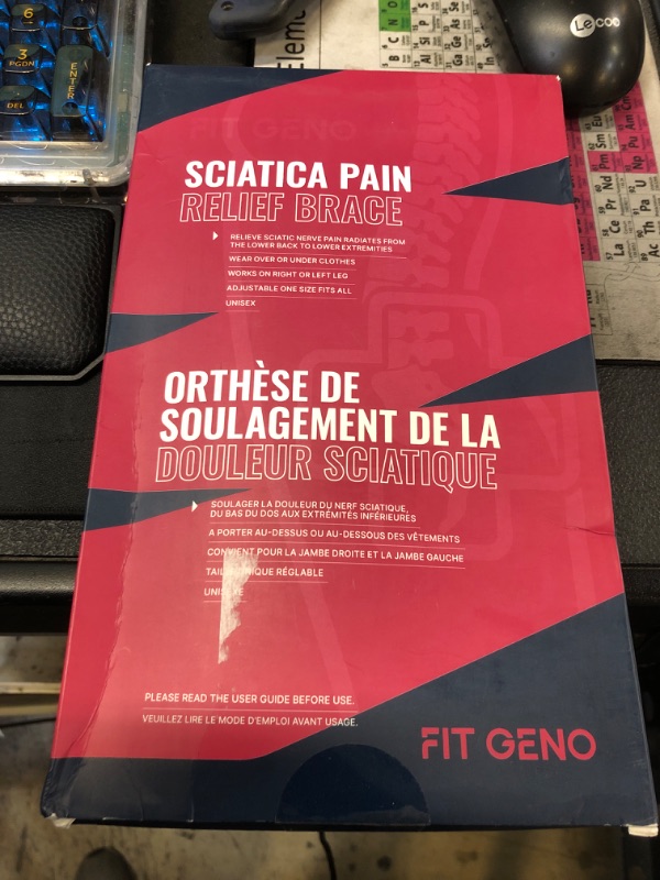 Photo 1 of Fit Geno Sciatica Pain Relief Devices: Upgraded ReActive Plus Sciatica Pain Relief Brace – Sciatic Nerve Brace with Dual Pressure Pads Targeted Compression for Maximum Relief - Unisex