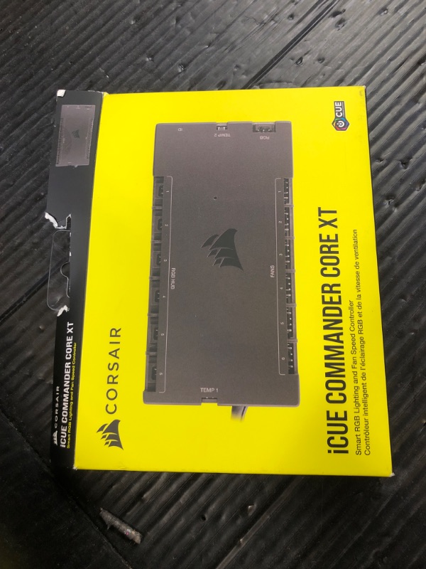 Photo 1 of CORSAIR iCUE COMMANDER CORE XT, Digital Fan Speed and RGB Lighting Controller