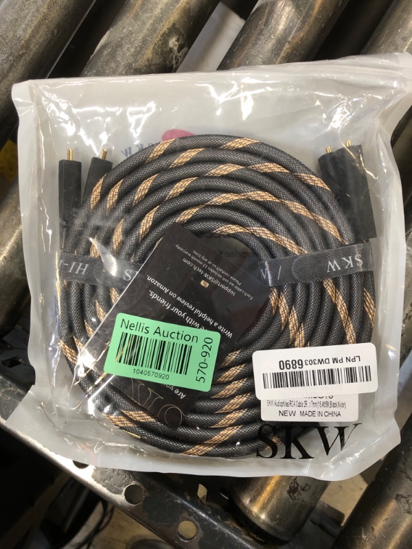 Photo 1 of SKW Audiophile Ultra-high Purity Copper Audio Cable 3.5mm Male to 2 RCA Male Audio Auxiliary Stereo Y Splitter Adapter Cable 9.8ft/3M