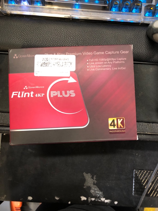 Photo 1 of ClonerAlliance Flint 4KP Plus, 4K@60fps Passthrough, 1080p@60fps Video Capture with Mic Input, Ultra-Low Latency, Plug&Play. for Game Consoles, DSLR