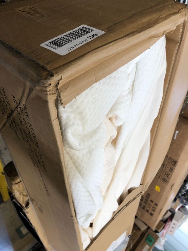 Photo 1 of Amazon Basics Smart Box Spring Bed Base, 9-Inch Height Mattress Foundation, Tool-Free Easy Assembly, King, 79"L x 75.5"W x 9"H, White