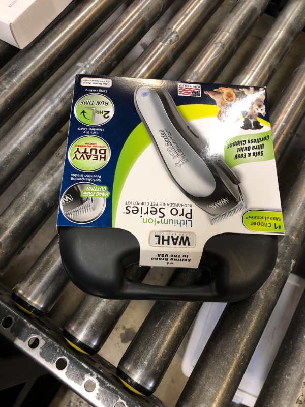 Photo 1 of Wahl USA Lithium Ion Pro Series Cordless Animal Clippers – Rechargeable, Heavy-Duty, Electric Dog & Cat Grooming Kit for Small & Large Breeds with Thick to Heavy Coats – Model 9766