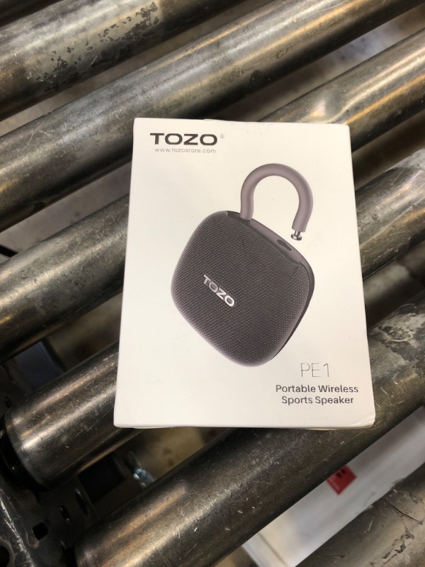 Photo 1 of TOZO PE1 Portable Bluetooth Speakers with Adjustable Carabiner, Mini Bluetooth Wireless Shower Speaker with IPX8 Waterproof, 32H Playtime Punchy Bass Audio Speaker for Home, Outdoor and Travel, Black