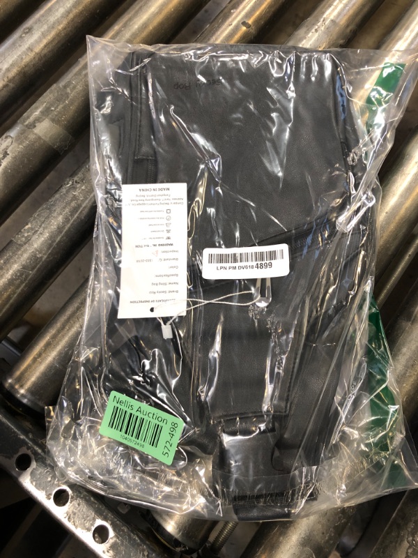 Photo 1 of Seoky Rop Men Leather Sling Bag Purse Waterproof Crossbody Chest Bag Sling Backpack with USB Charging Port One Shoulder Bag Black