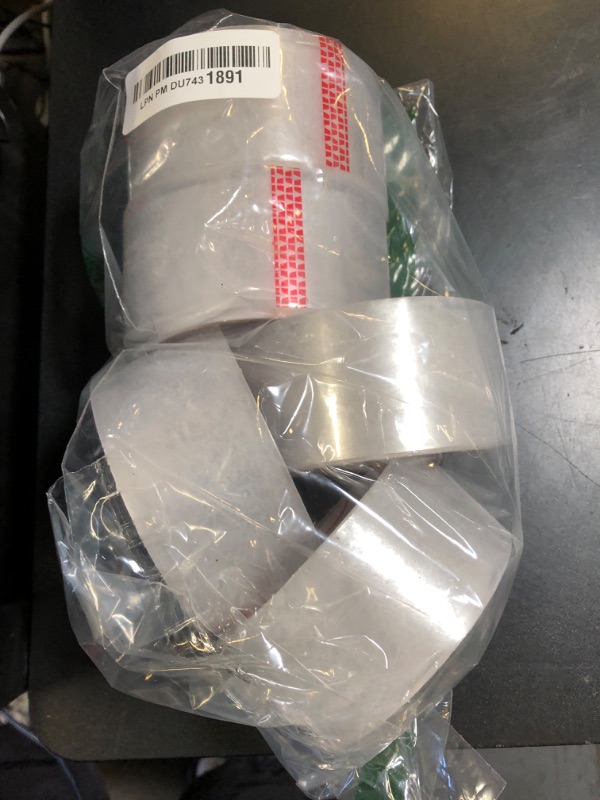 Photo 1 of Pacific Mailer Clear Packing Tape, Heavy Duty Packaging Carton Tape for Shipping Packaing Moving Sealing, 2 Inch Wide, 2.7mil Thickness, 65 Yards Per Roll [Pack of 6]