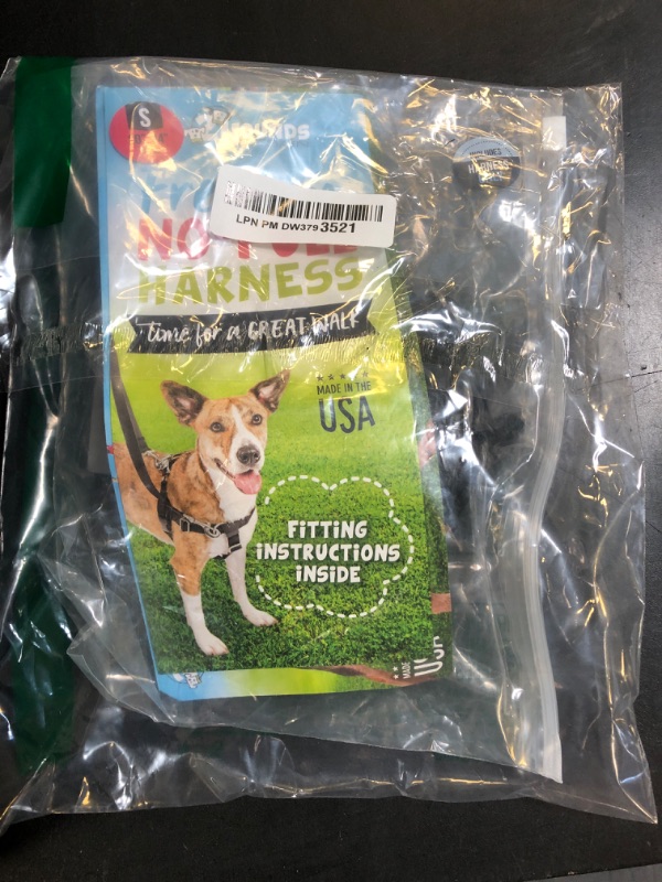 Photo 1 of 2 Hounds Design Freedom No Pull Dog Harness, Adjustable Harness, Easy Walking & Comfortable Control, Fits Small, Medium & Large Dogs, Solid Colors, Made in USA, 5/8" SM, Black