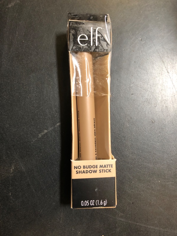 Photo 1 of e.l.f. No Budge Matte Shadow Stick, One-Swipe Cream Eyeshadow Stick, Long-Wear & Crease Resistant, Matte Finish, Trift Shop