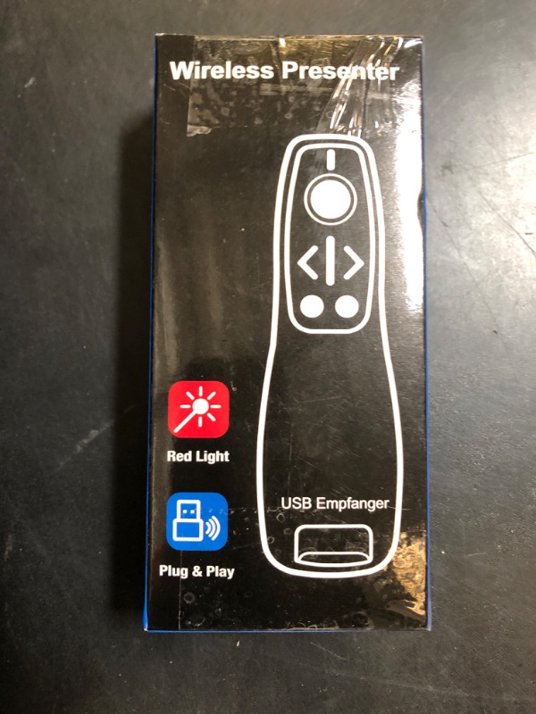 Photo 1 of 2-in-1 USB Type C Presentation Clicker Wireless Presenter Remote for PowerPoint, Powerpoint Clicker with Volume Control PowerPoint Slide Advancer for Mac, Computer, Laptop-E600