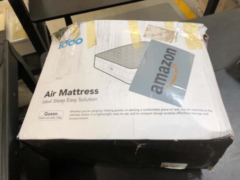 Photo 1 of iDOO Queen Air Mattress with Built in Pump, 18 Raised Comfort Blow up Mattress, Upgraded Four Chamber Airbed, Inflatable Mattress for Guests and Home, colchon inflable, Air Bed, 650 lbs Max