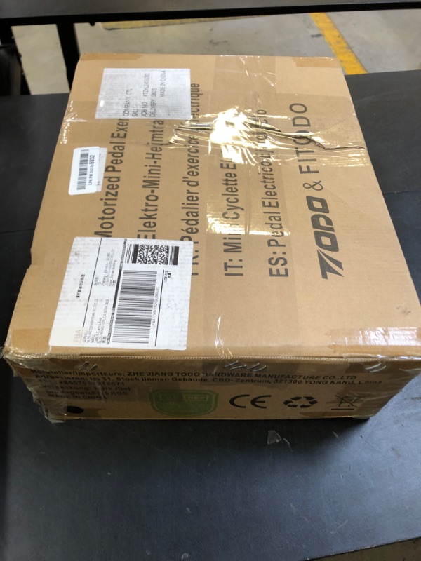 Photo 1 of TODO Motorized Pedal Exerciser Mini Exercise Bikes, Under Desk Bike Peddler Exerciser for Seniors Rehab and Arm Leg Physical Therapy, 6 Levels Speed Adjustment
