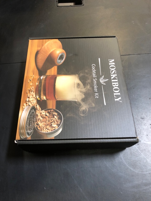 Photo 1 of Whiskey Smoker Kit with Torch, Cocktail Smoker Kit, Old Fashioned/Bourbon/Smoker Infuser Kit with 6 Flavors of Wood Chips, Gift for Father and Loved