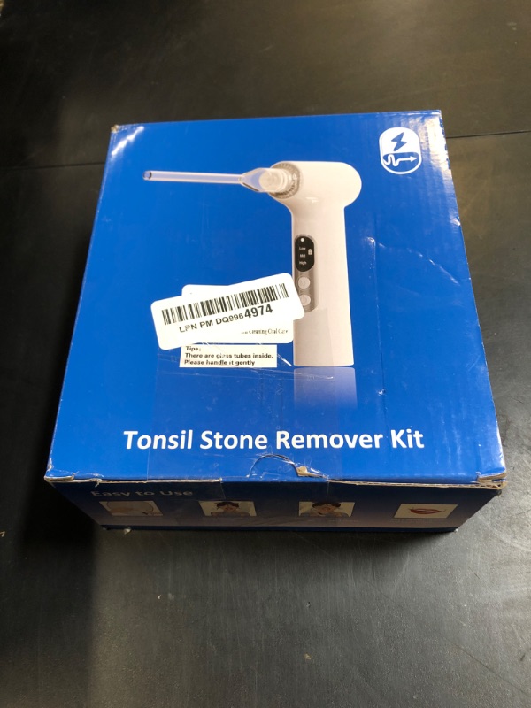 Photo 1 of Sinkawa Electronic Tonsil Stone Remover Vacuum?10 in 1 Tonsil Stone Removal Kit?Tonsil Stone Remover Vacuum with Built-in Blue Light?Easy to Use, Fight Bad Breath, Mouth Cleaning Oral Care