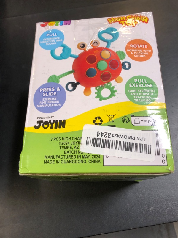 Photo 1 of JOYIN Musical Baby Toys - Suction Cups High Chair Toys - Spinner Teether - Keep Infant Teether from Falling - Montessori Sensory Present for Toddlers - Birthday Gifts for Baby 18 Months