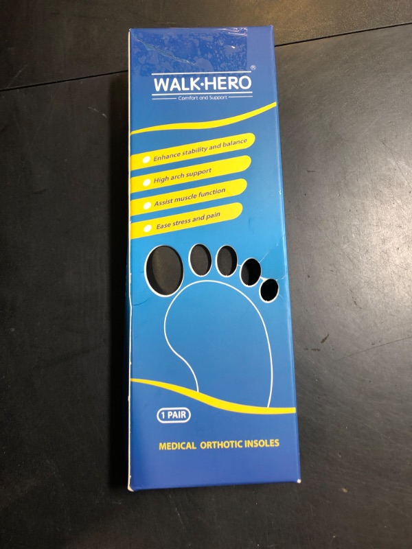 Photo 1 of Plantar Fasciitis Feet Insoles Arch Supports Orthotics Inserts Relieve Flat Feet, High Arch, Foot Pain Mens 5-5 1/2 | Womens 7-7 1/2