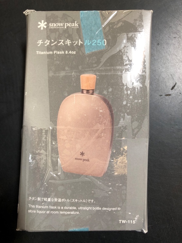 Photo 1 of Snow Peak 8.4 Ounce Titanium Flask