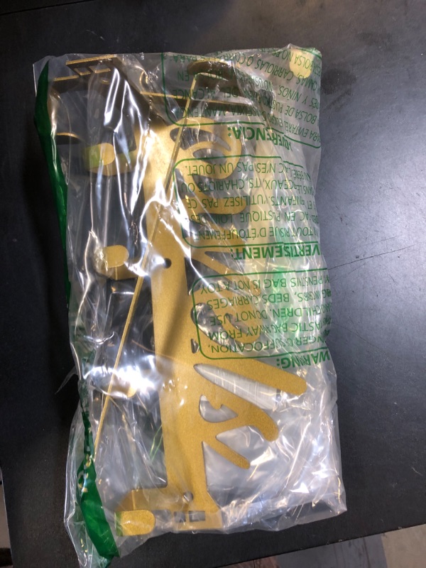 Photo 1 of Azmoncy Over The Door Hooks - Heavy Duty Towel Rack with 5 Coat Hooks for Bedroom Kitchen, Gold Bathroom Decor
