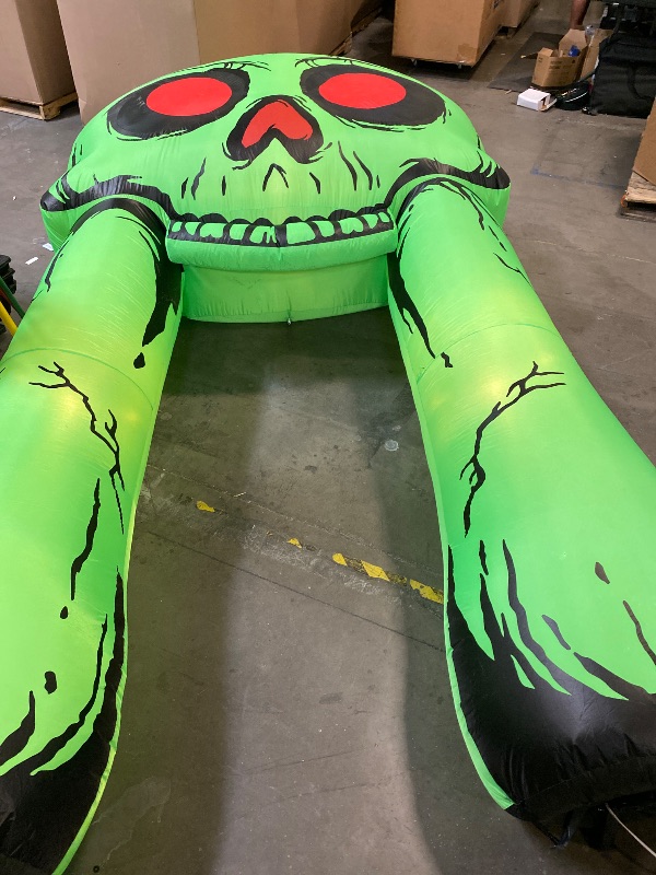 Photo 1 of 11 LED Skull Archway Inflatable Halloween Projection Decoration Green - Hyde & EEK! Boutique