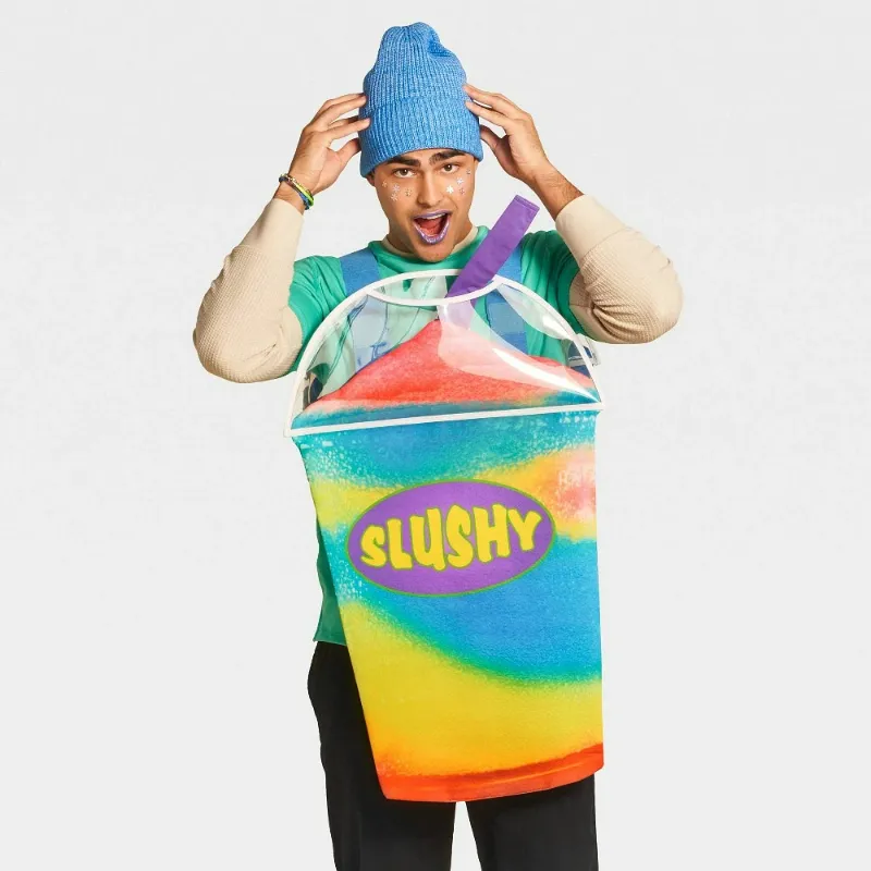 Photo 1 of Kids + Adult Blacklight Responsive Slushy Halloween Costume Sandwich Board One Size Fits Most - Hyde & EEK!