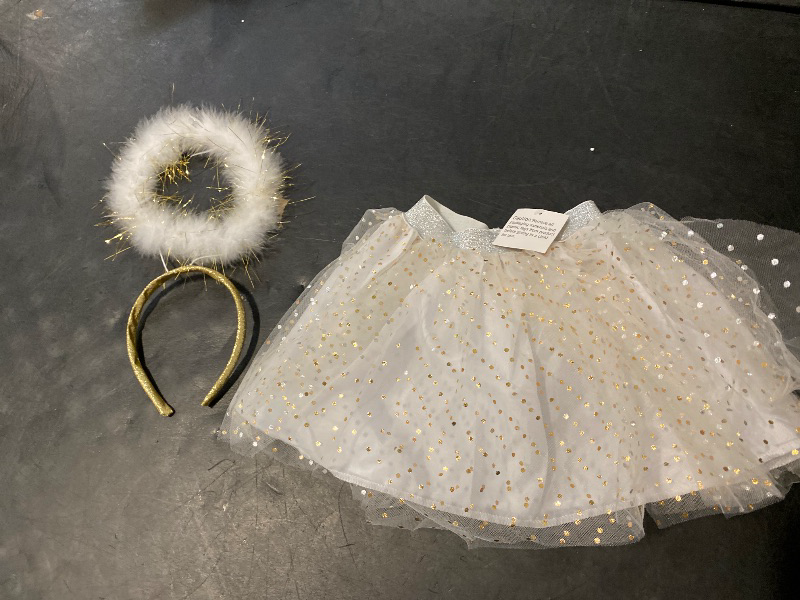 Photo 1 of Hyde and Eek Toddler Girls Angel Costume( One Size) Tutu  And Halo 