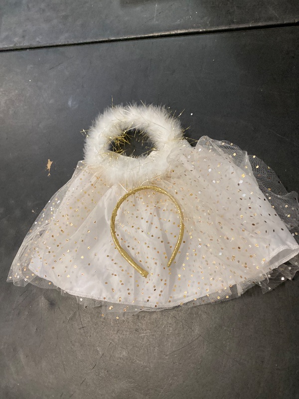 Photo 1 of Hyde and Eek Toddler Girls Angel Costume( One Size) Tutu  And Halo 
