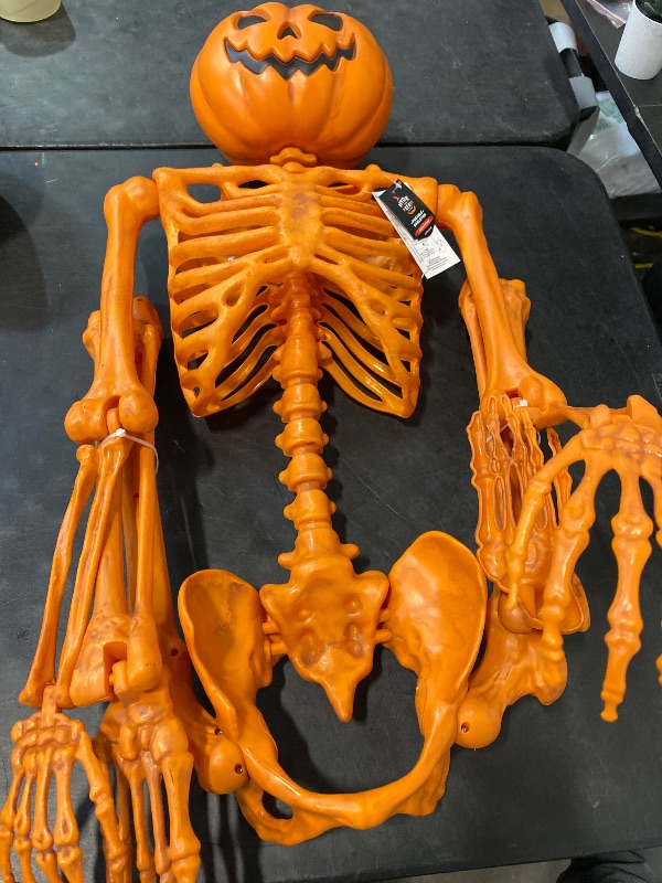 Photo 1 of 60” Posable Pumpkin Skeleton Halloween Decorative Mannequin Hyde & EEK