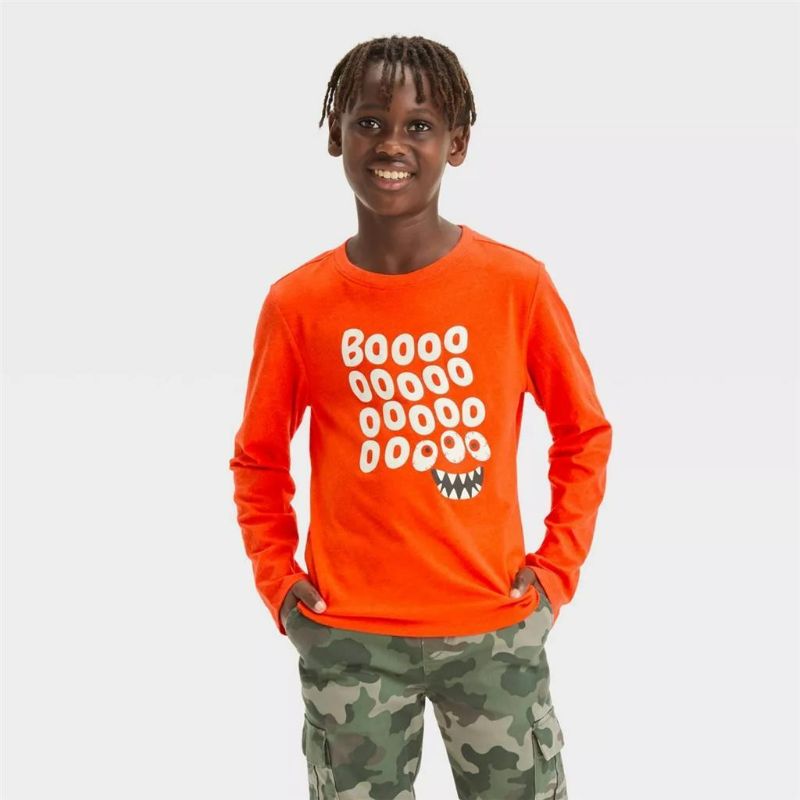 Photo 1 of T-Shirt Size XL (14) Boys Cat & Jack "BOO BOO BOO" Monster Mouth Halloween