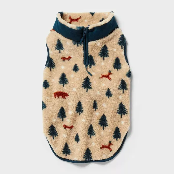 Photo 1 of Size L Trees and Wildlife Faux Shearling Dog and Cat Jacket - Wondershop
