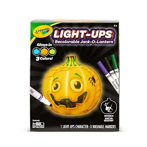 Photo 1 of Light Ups: Pumpkin Washable Pumpkin Halloween Night Light Colour, Wash, Repeat! Batteries Not Included for Ages 3