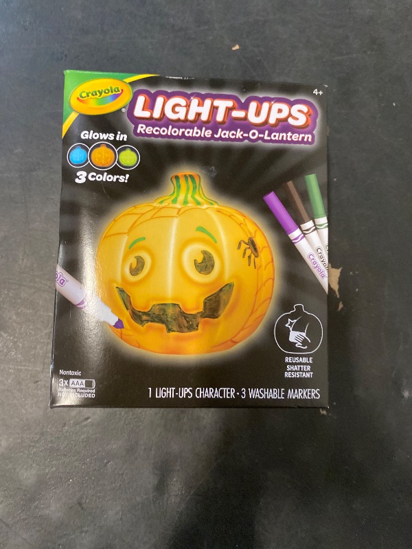 Photo 1 of Light Ups: Pumpkin Washable Pumpkin Halloween Night Light Colour, Wash, Repeat! Batteries Not Included for Ages 3