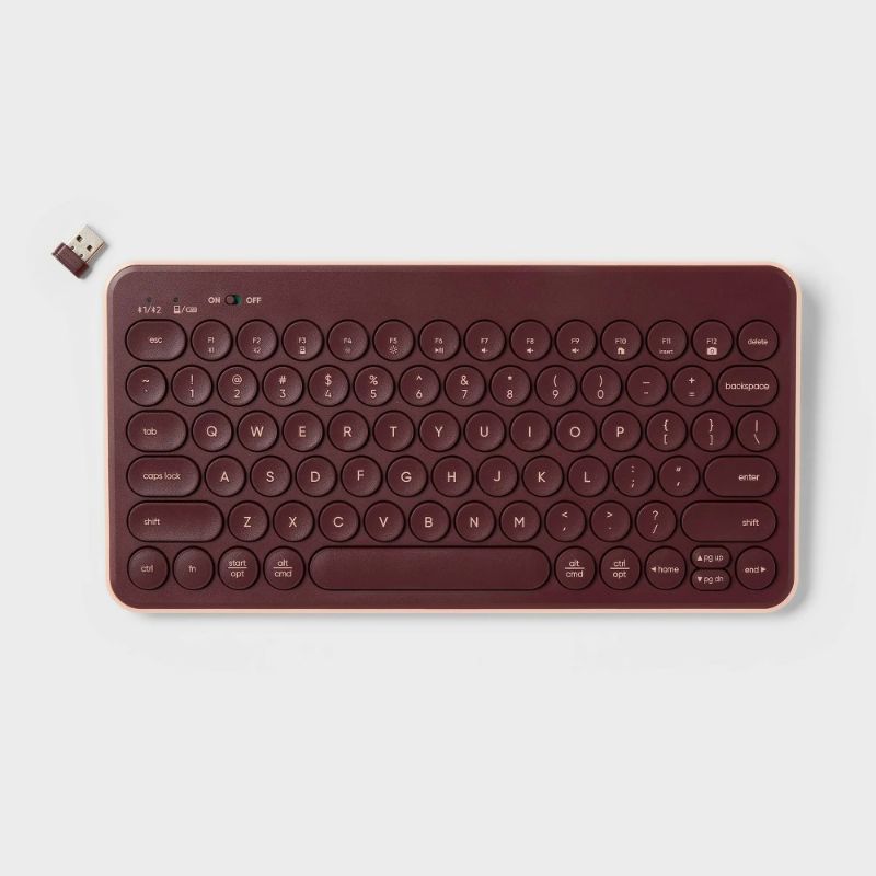 Photo 1 of Circle Key Keyboard - Heyday™ - Dark Cherry
