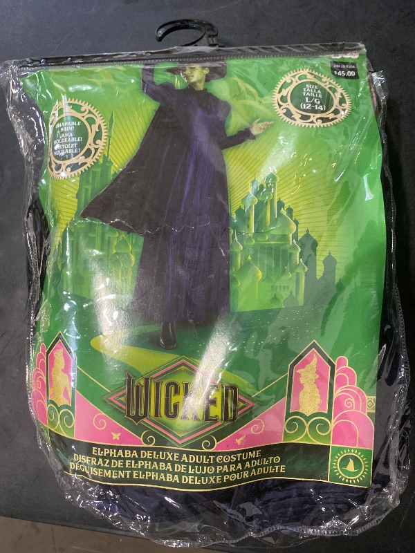 Photo 1 of Large 12-14 Disguise DG166409E Womens Deluxe Wicked Elphaba Costume 