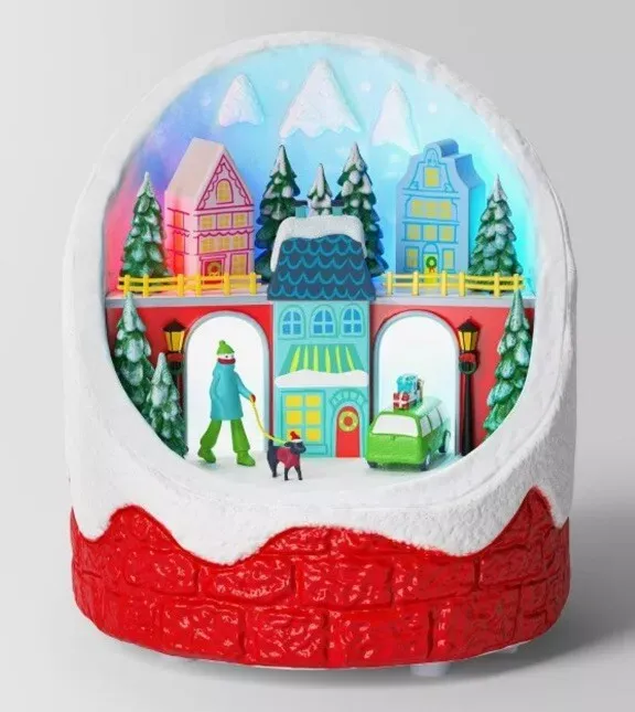 Photo 1 of Wondershop ANIMATED VILLAGE CHRISTMAS DECORATIVE SCENE Musical 7”x6”