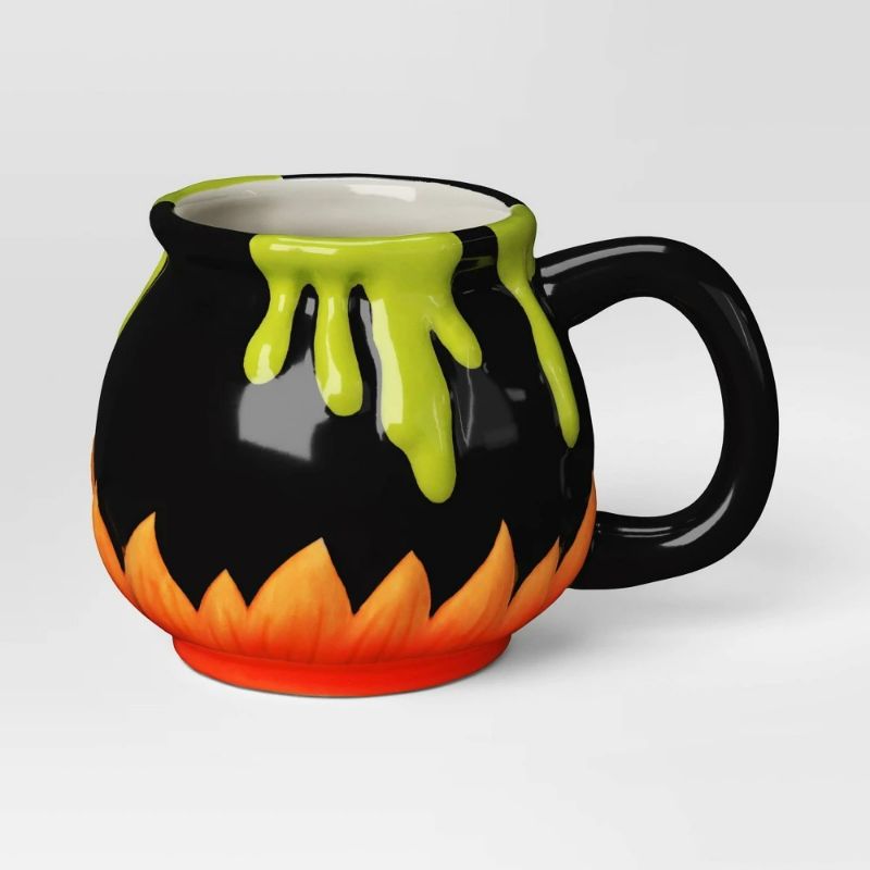 Photo 1 of 6 pack 15.7 Fl Oz Halloween Earthenware Figural Potion Cauldron Mug - Hyde and EEK! Boutique