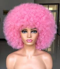 Photo 1 of  HYDE AND EEK Costume Afro Wig Pink 