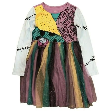 Photo 1 of Size L Nightmare Before Christmas Girls Purple Fringe Sally Cosplay Dress