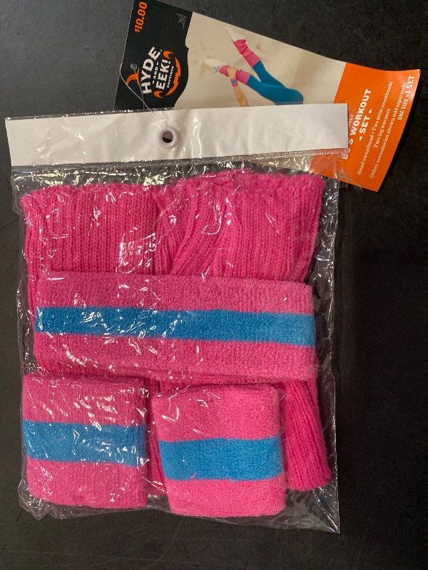 Photo 1 of one size HYDE AND EEK 80s workout socks 